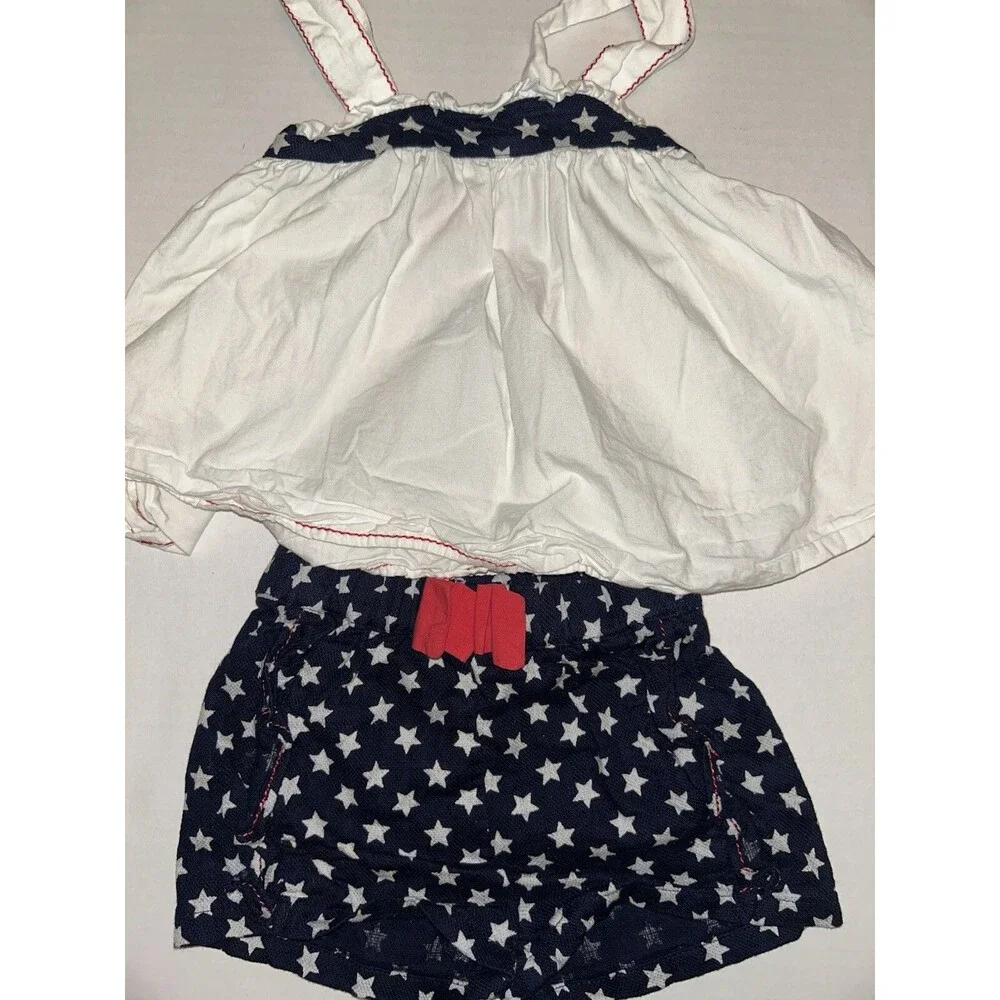 Toddler Girls Patriotic 2 Piece Outfit Size 24 Months